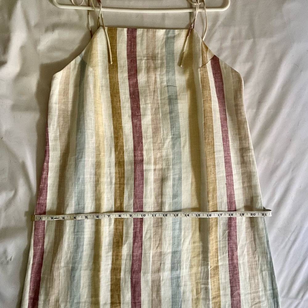 Madewell x LAUDE Organic Linen Jane Maxi Dress in Painter Stripe — Large - Picture 10 of 11